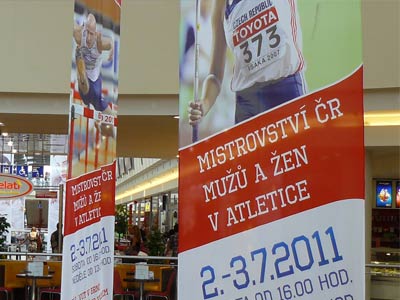 Atletika - mistrovství ČR vizuál akce