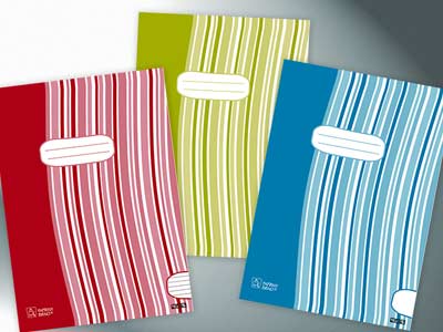 design obalu sešitů