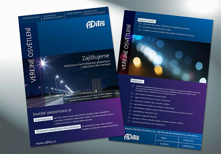 design letáku pro firmu ADITIS - 1