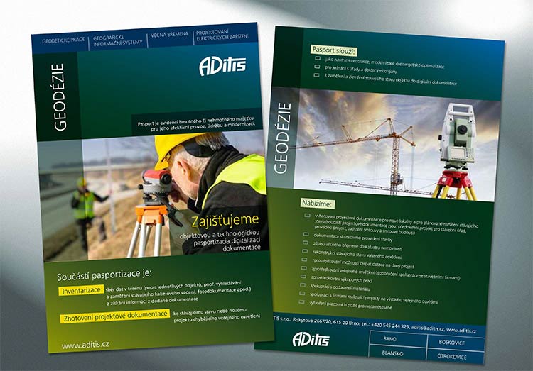 design letáku pro firmu ADITIS - 2