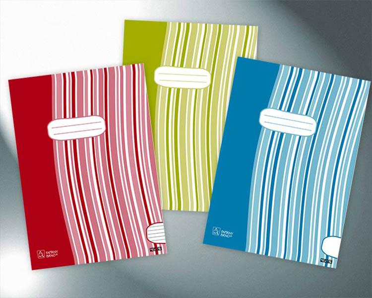 design obálek sešitů