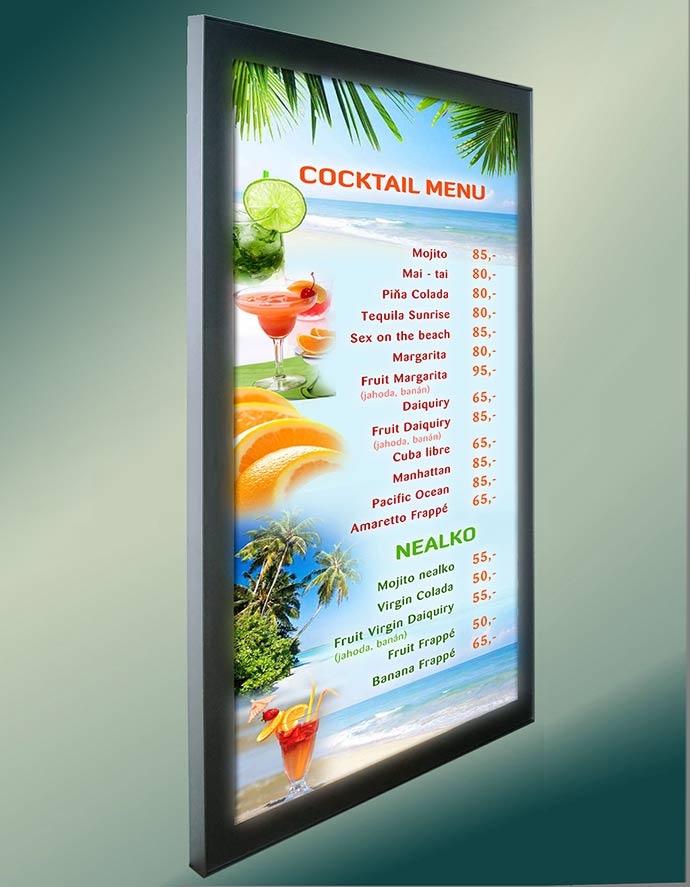 design prosvětlovacího panelu