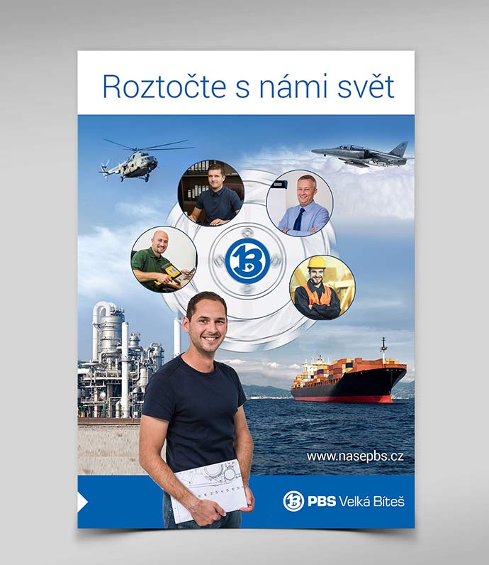 design personální kampaně pro PBS 