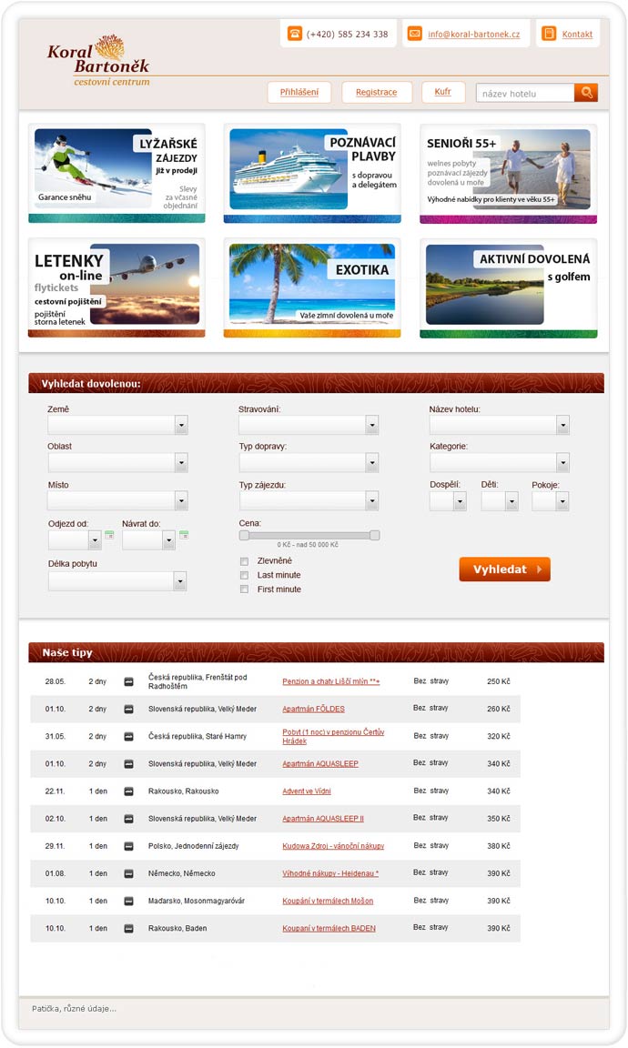 webdesign - Korál Bartoněk