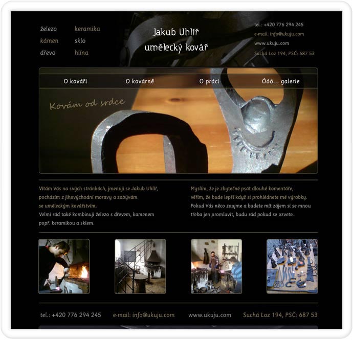 webdesign - kovářství