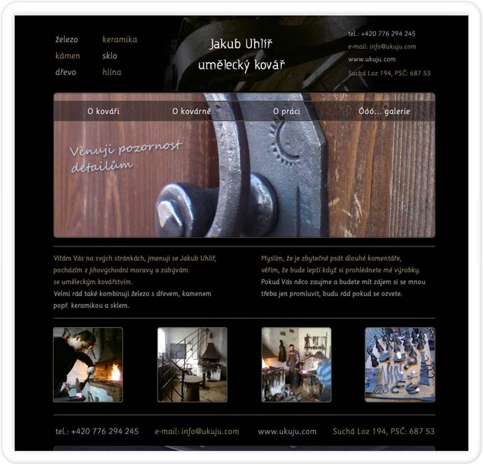 webdesign - kovářství